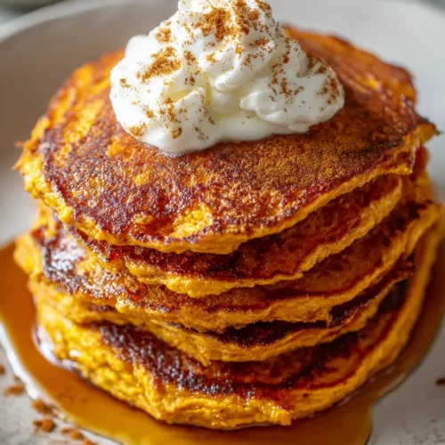 Pumpkin Spice Cottage Cheese Pancakes-image
