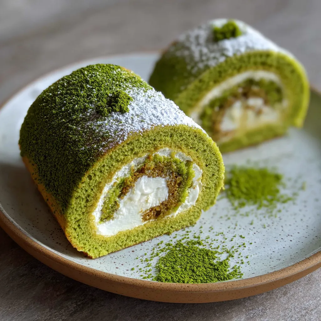 Matka Rool Matcha Roll Cake – Cooking With Chef Alba